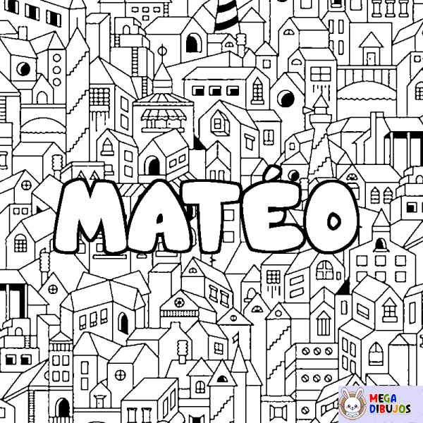 Coloración del nombre MAT&Eacute;O - decorado ciudad