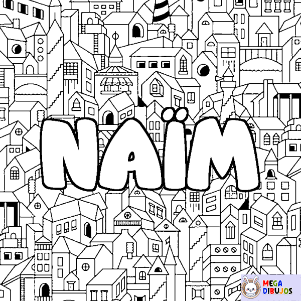 Coloración del nombre NA&Iuml;M - decorado ciudad