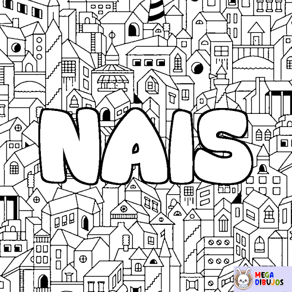 Coloración del nombre NAIS - decorado ciudad