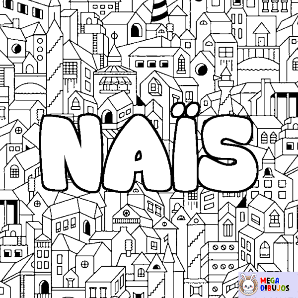 Coloración del nombre NA&Iuml;S - decorado ciudad