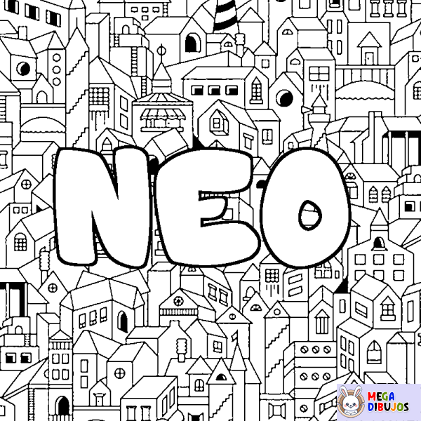 Coloración del nombre NEO - decorado ciudad