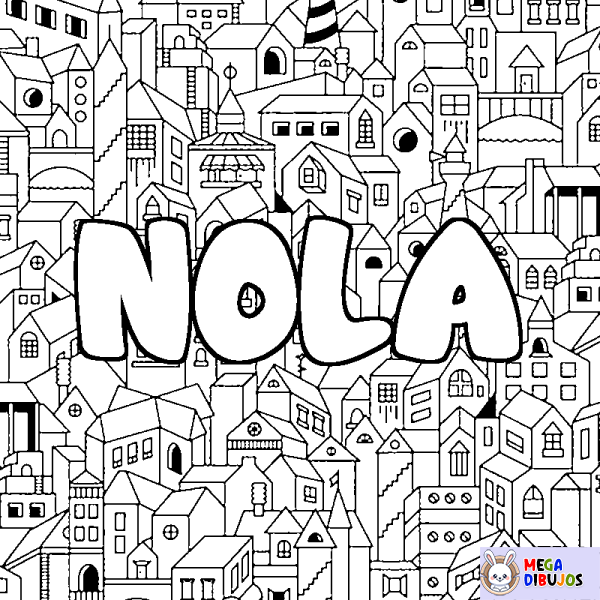 Coloración del nombre NOLA - decorado ciudad