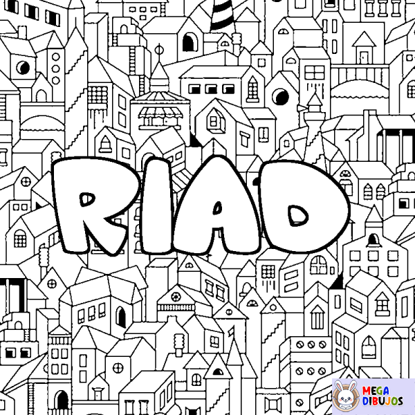 Coloración del nombre RIAD - decorado ciudad