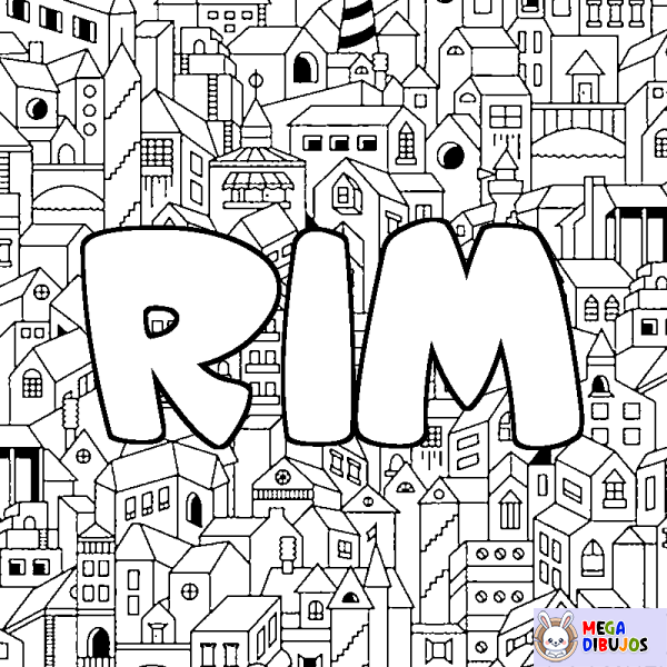 Coloración del nombre RIM - decorado ciudad