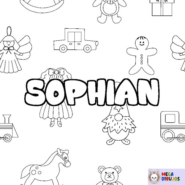 Coloración del nombre SOPHIAN - decorado juguetes