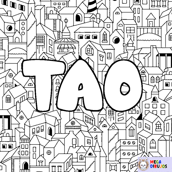 Coloración del nombre TAO - decorado ciudad