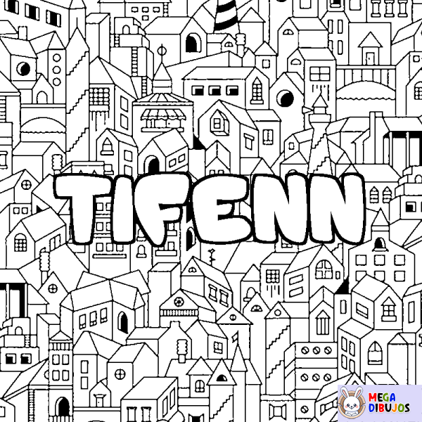 Coloración del nombre TIFENN - decorado ciudad