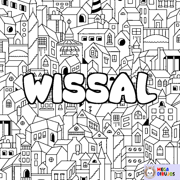 Coloración del nombre WISSAL - decorado ciudad