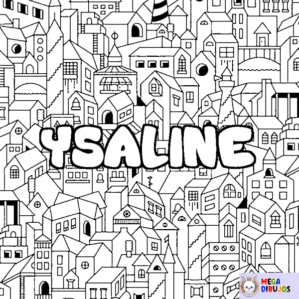 Coloración del nombre YSALINE - decorado ciudad