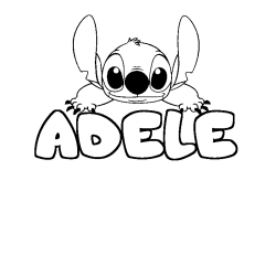 Dibujo para colorear ADELE - decorado Stitch