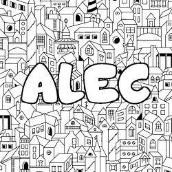 Coloración del nombre ALEC - decorado ciudad