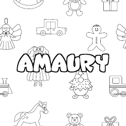 Coloración del nombre AMAURY - decorado juguetes