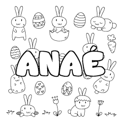 Dibujo para colorear ANA&Eacute; - decorado Pascua