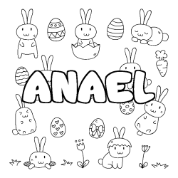 Dibujo para colorear ANAEL - decorado Pascua