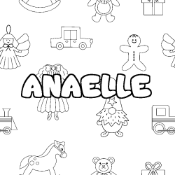 Coloración del nombre ANAELLE - decorado juguetes