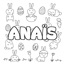 Dibujo para colorear ANA&Iuml;S - decorado Pascua