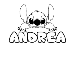 Dibujo para colorear ANDREA - decorado Stitch