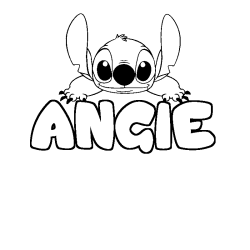 Dibujo para colorear ANGIE - decorado Stitch