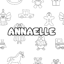 Coloración del nombre ANNAELLE - decorado juguetes