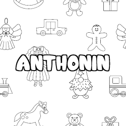 Coloración del nombre ANTHONIN - decorado juguetes