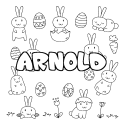 Coloración del nombre ARNOLD - decorado Pascua