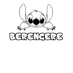 Dibujo para colorear BERENGERE - decorado Stitch