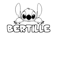 Dibujo para colorear BERTILLE - decorado Stitch