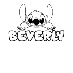 Dibujo para colorear BEVERLY - decorado Stitch