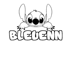 Dibujo para colorear BLEUENN - decorado Stitch