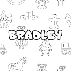 Coloración del nombre BRADLEY - decorado juguetes