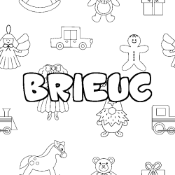 Coloración del nombre BRIEUC - decorado juguetes