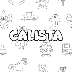 Coloración del nombre CALISTA - decorado juguetes