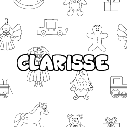 Coloración del nombre CLARISSE - decorado juguetes