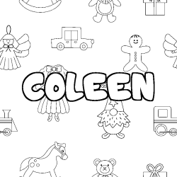 Coloración del nombre COLEEN - decorado juguetes