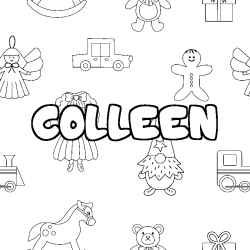 Coloración del nombre COLLEEN - decorado juguetes