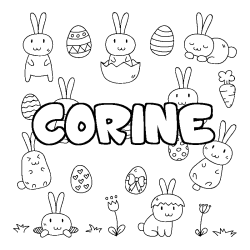 Coloración del nombre CORINE - decorado Pascua