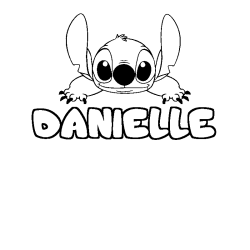 Dibujo para colorear DANIELLE - decorado Stitch