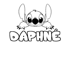 Dibujo para colorear DAPHN&Eacute; - decorado Stitch