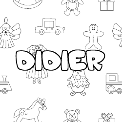 Coloración del nombre DIDIER - decorado juguetes