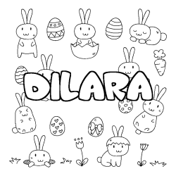 Dibujo para colorear DILARA - decorado Pascua