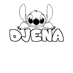 Dibujo para colorear DJENA - decorado Stitch