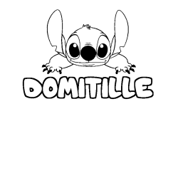 Dibujo para colorear DOMITILLE - decorado Stitch