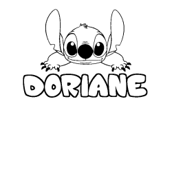 Dibujo para colorear DORIANE - decorado Stitch