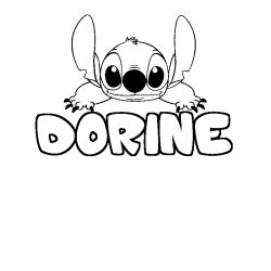 Dibujo para colorear DORINE - decorado Stitch