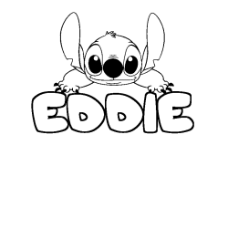 Dibujo para colorear EDDIE - decorado Stitch