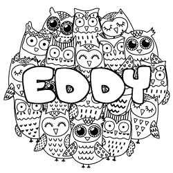 Dibujo para colorear EDDY - decorado b&uacute;hos