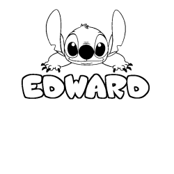 Dibujo para colorear EDWARD - decorado Stitch