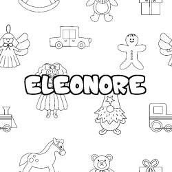 Coloración del nombre ELEONORE - decorado juguetes