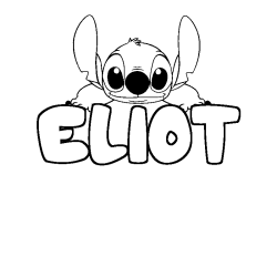 Dibujo para colorear ELIOT - decorado Stitch