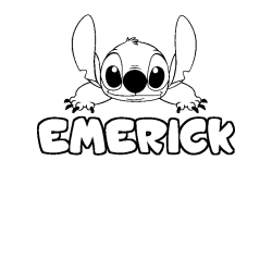 Dibujo para colorear EMERICK - decorado Stitch